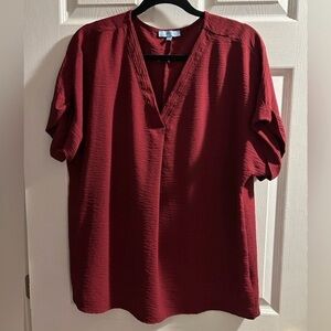Penman Red Blouse